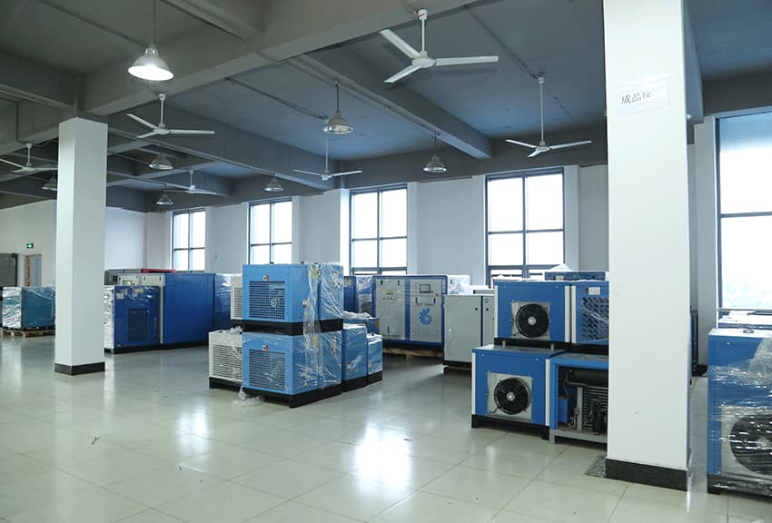 Variable frequency screw air compressors